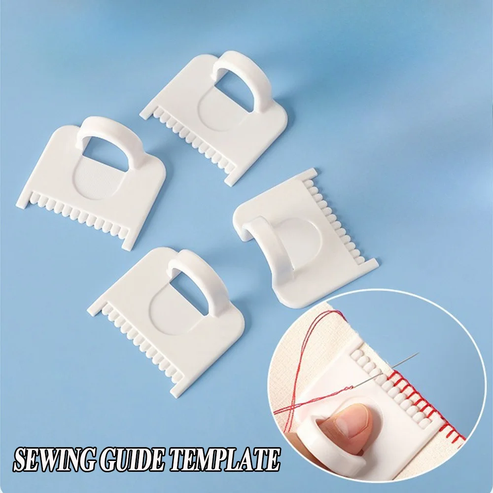 Kit de gabarit de guidage de couture pour points cohésions, espacement de 3mm, outil de couture de précision pour broderie sur tissu, maroquinerie, 2 à 6 pièces