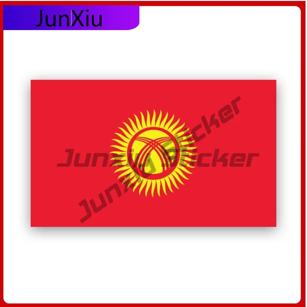 

Kyrgyzstani Flag Sticker Creative Decals State Flag Patriotic Car Sticker Vinyl Decal Waterproof Durable Fade Resistant For Car