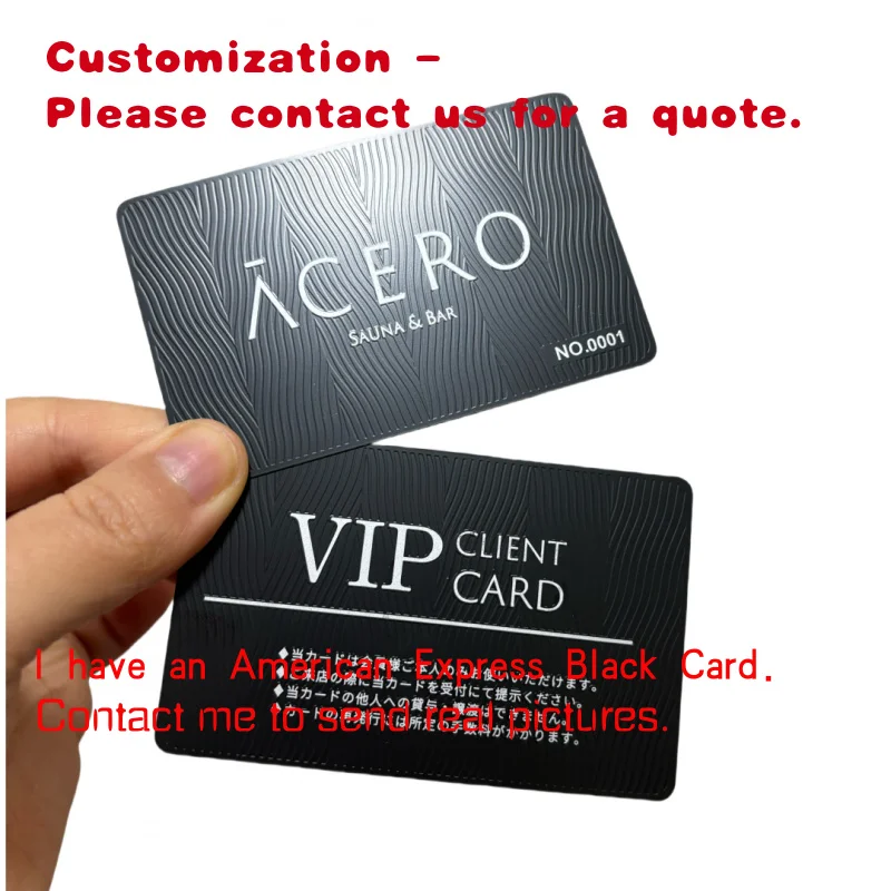 

custom.Special Luxury Design Custom Black Stainless Steel Card VIP Membership Metal Business Cards