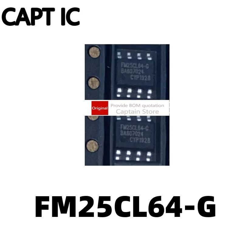 5PCS FM25CL64 FM25CL64-G SOP-8 Non volatile Memory/Static Memory Chip