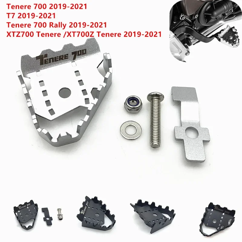 

Tenere 700 Motorcycle Rear Foot Brake Lever Pedal Enlarge Extension Peg Pad Extender For Yanaha Tenere700 T7 XTZ700 XT700Z 2019-