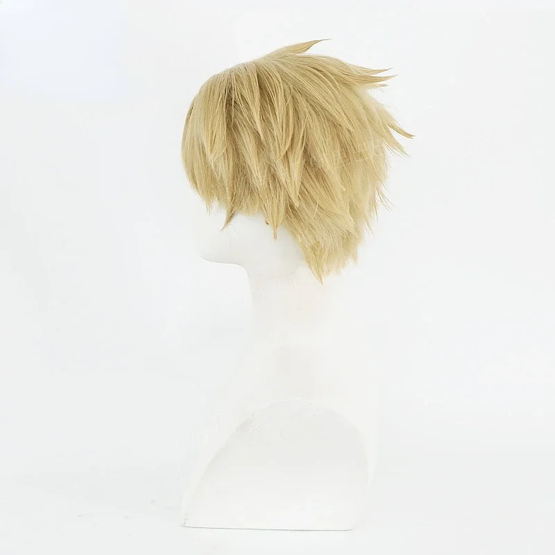 شعر مستعار كوسبلاي للتزوير من أنيمي ، عائلة تجسس X ، شعر أشقر قصير ، مزور الشفق ، الزوج ، حفلة الهالوين ، الدعامة ، Cos 30 #3