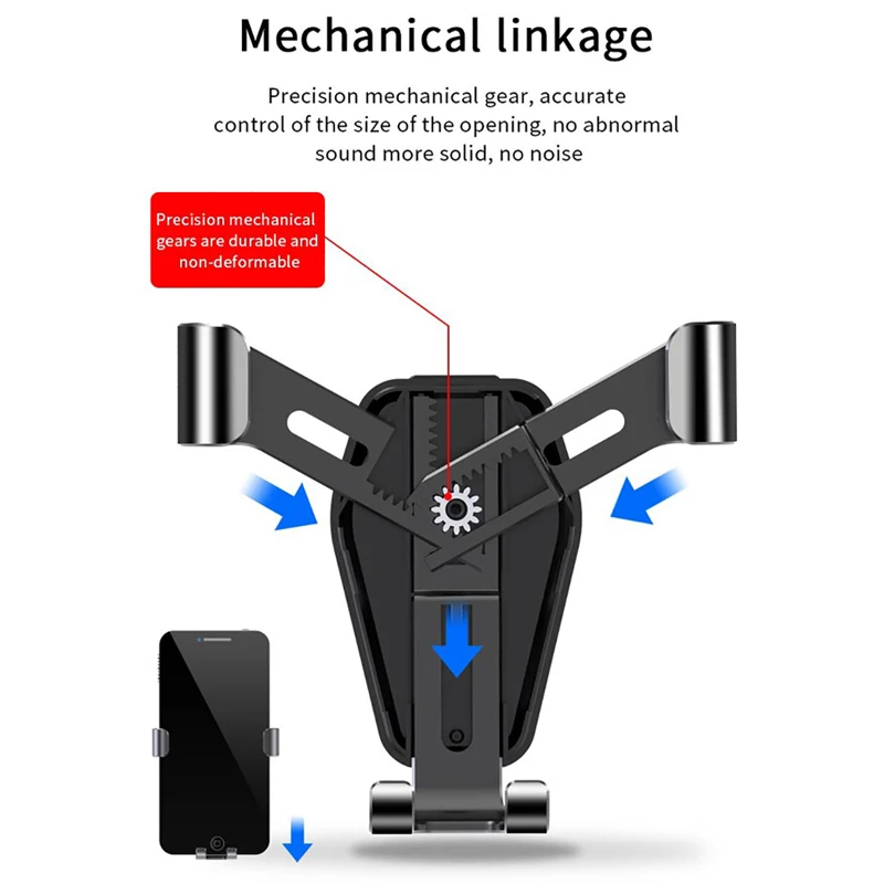 Universal Car Bracket Gravity Auto Phone Holder Car Air Vent Clip Mount Mobile Phone Holder CellPhone Stand For iPhone Samsung image 3