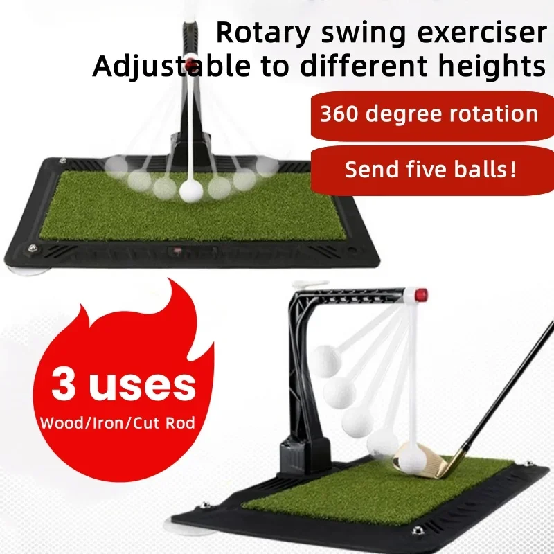 

Golf Swing Practice Device 360 anti-spin rear arm home practice room hitting pad training equipment Sports and Entertainment