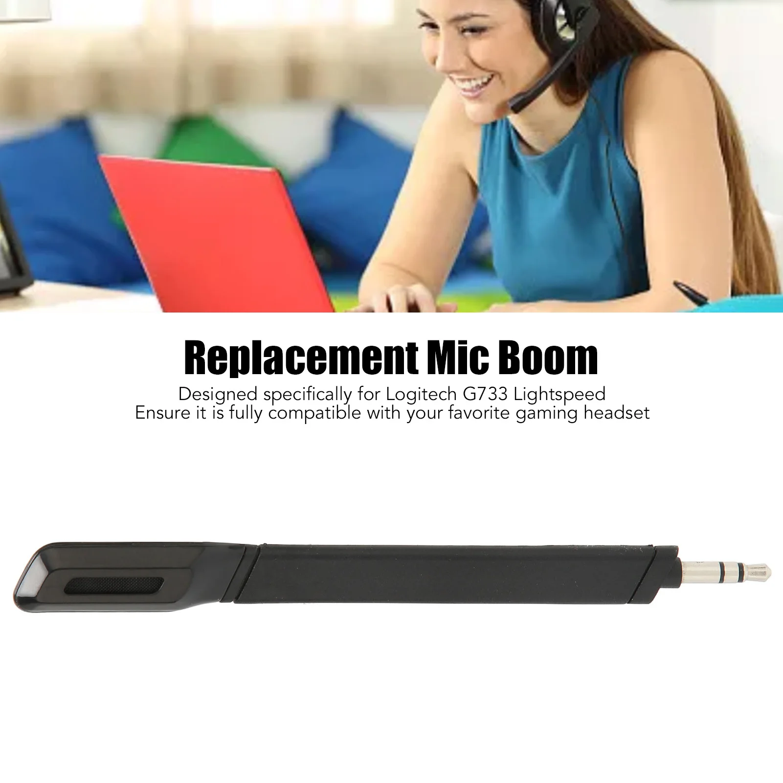 Replacement Mic Boom Clear Sound Replacement Microphone Noise Reduction Oxygen  Copper  for Wireless Headset