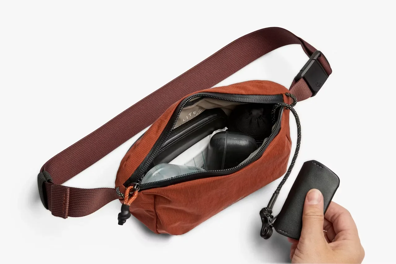 Lite Belt Bag 1.8L Ultra-Light Crossbody Waist Chest Pack Magnetic Strap Travel Commuter Phone Key Sling Purse