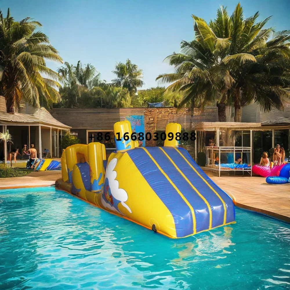 

inflatable pool floating water obstacle course equipment floating water sports toys for water sport