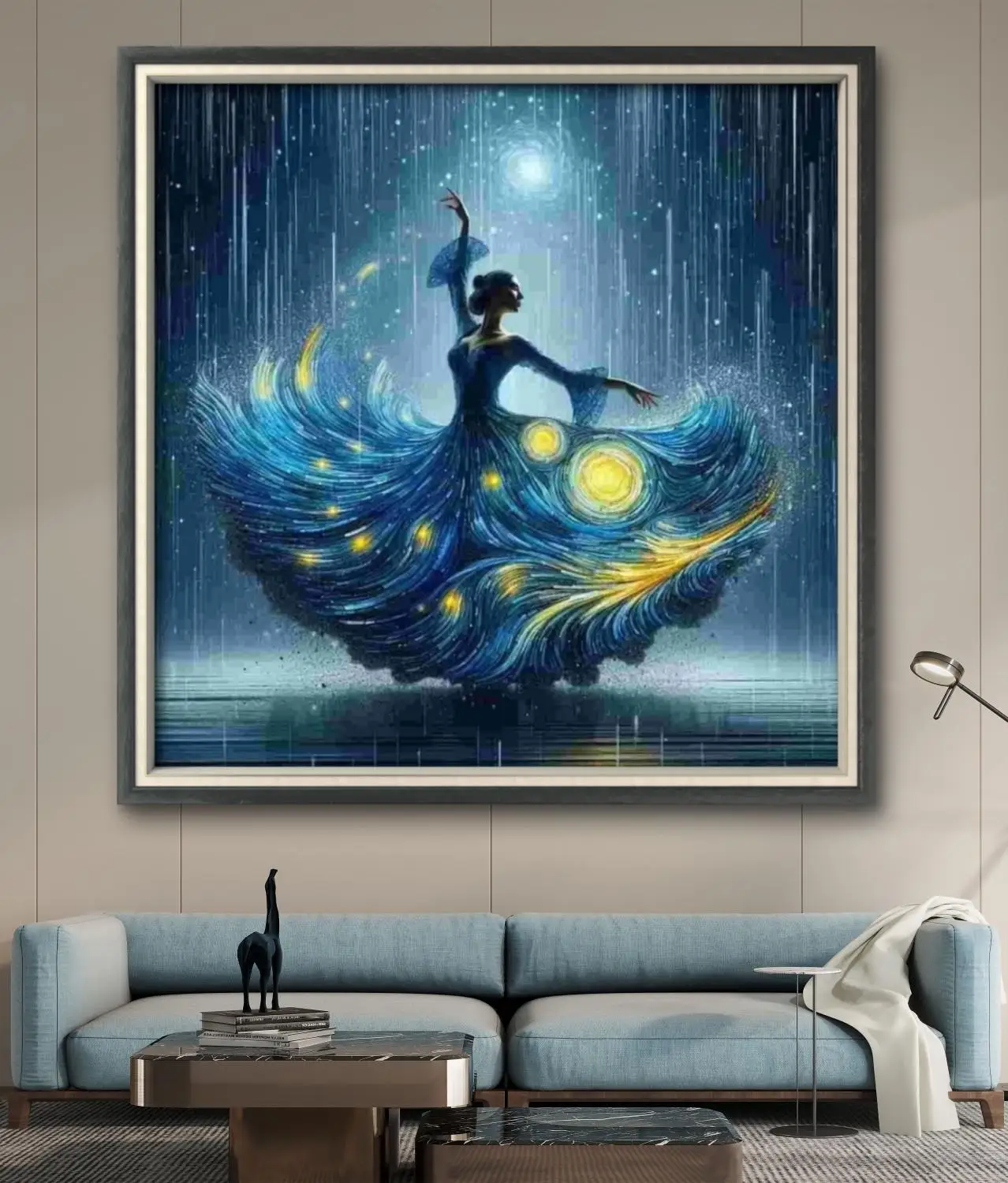 لوحة زيتية رقمية من CHROMA NEST لوحة موسيقى الرقص للسيدات لوحة فنية لتزيين جدران غرفة نوم الكبار هدية