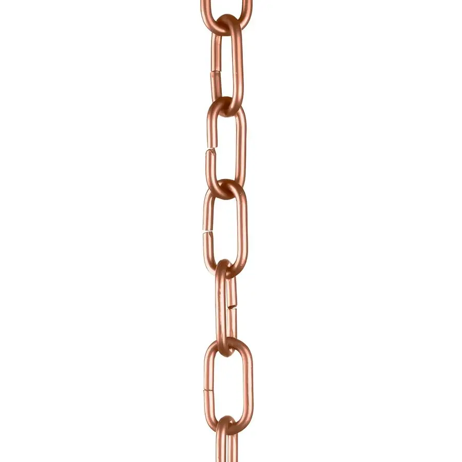 

Декоративные дождевые цепи из алюминия с эффектом матовой меди, 8,5 футов, для водосточных желобов, уличные, прочные, для тяжелых нагрузок