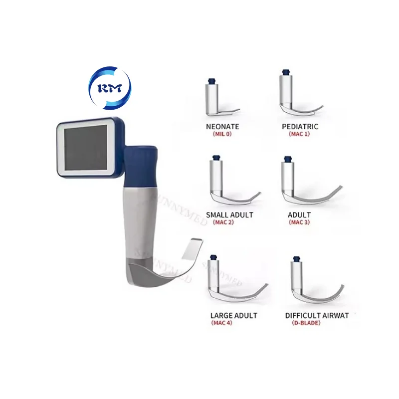 Visual portable video laryngoscope for veterinary use hospital medical video laryngoscope  camera  endoscope