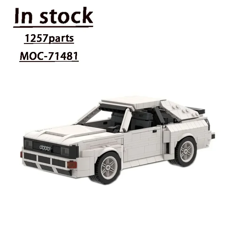 MOC-71481 White Sports Quartet 1984 Supercar Assembly Splicing Building Block Model1257Parts BuildingBlocksKidsBirthday Toy Gift