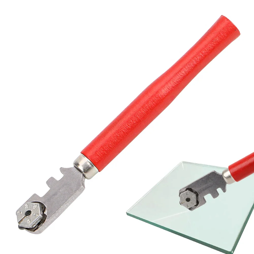 Glass Cutter Tile Diamond Glass Ceramic Roller Cutter Scribe Pen Glass Cutting Tool DIY Craft Tool  Portable Scoring Tool