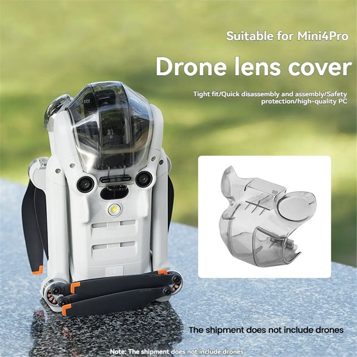 1PCS Gimbal Protector Lens Cover for 4 Pro, Anti-Scratch Dustproof Drone Lens Cap, Shockproof Guard
