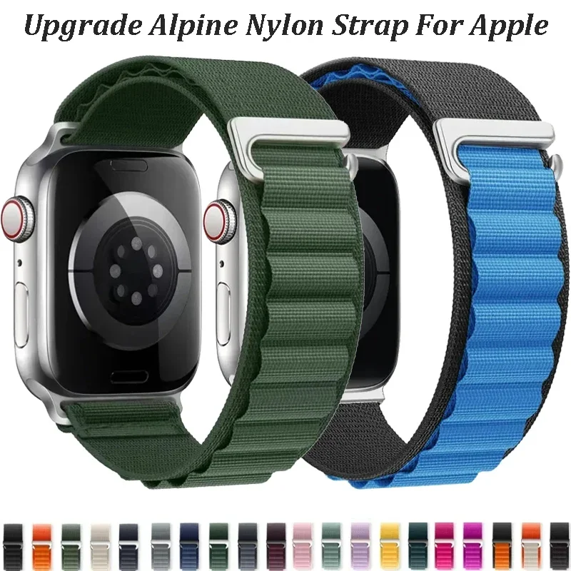 Upgrade Alpine Nylon Band For Apple Watch Band 11 10 9 8 45mm 42mm 46mm Ultra 49mm Comfortable Breathable Bracelet iWatch 6 5 SE