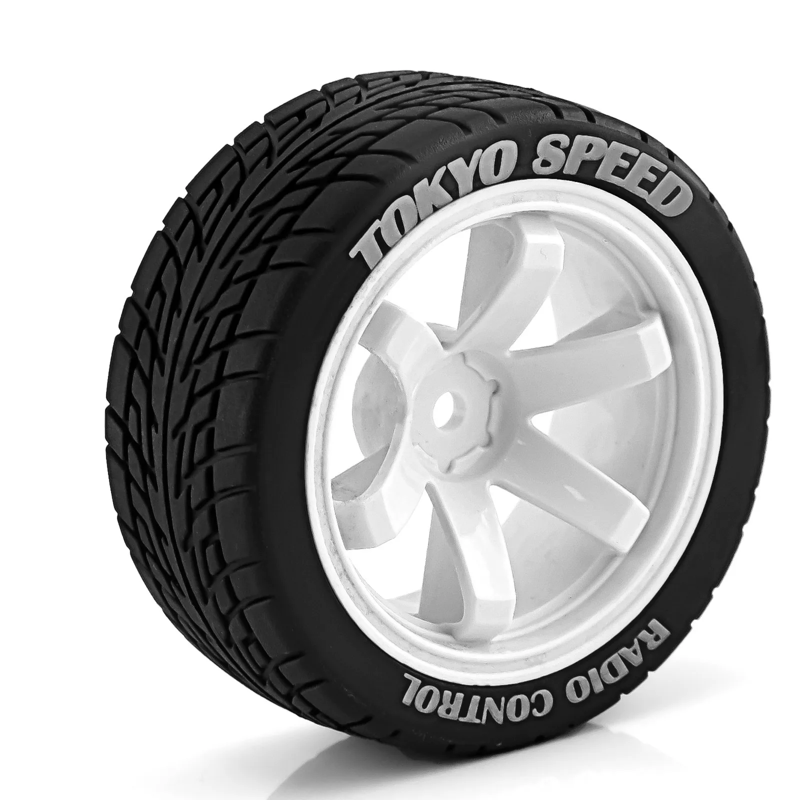 1/10 RC On Road Tires And Wheels 12mm Hex Rally Racing Tyres For 1:10 Scale Touring Street Car Tamiya TT01 TT02 XV01 TA06 A959 - view 4