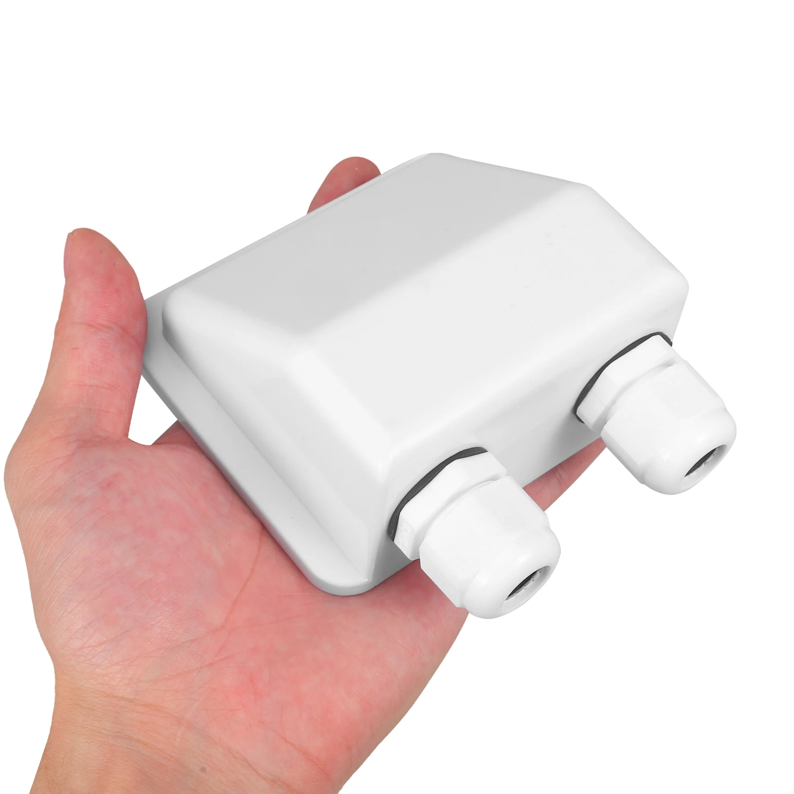 

Photovoltaic Junction Box Dual Holes Cable Gl Wire Connectors Entry Roof Abs Solar Panel RV Accessory Waterproof