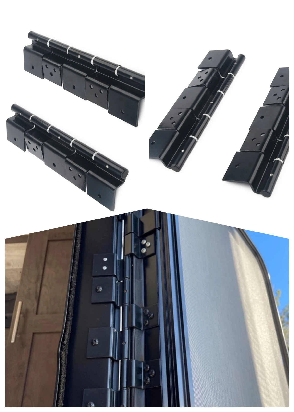 

Комплект фрикционных петель для входной двери автодома, прицепа-фургона и автодома на пятирельсовой платформе (комплект из 2 шт.)