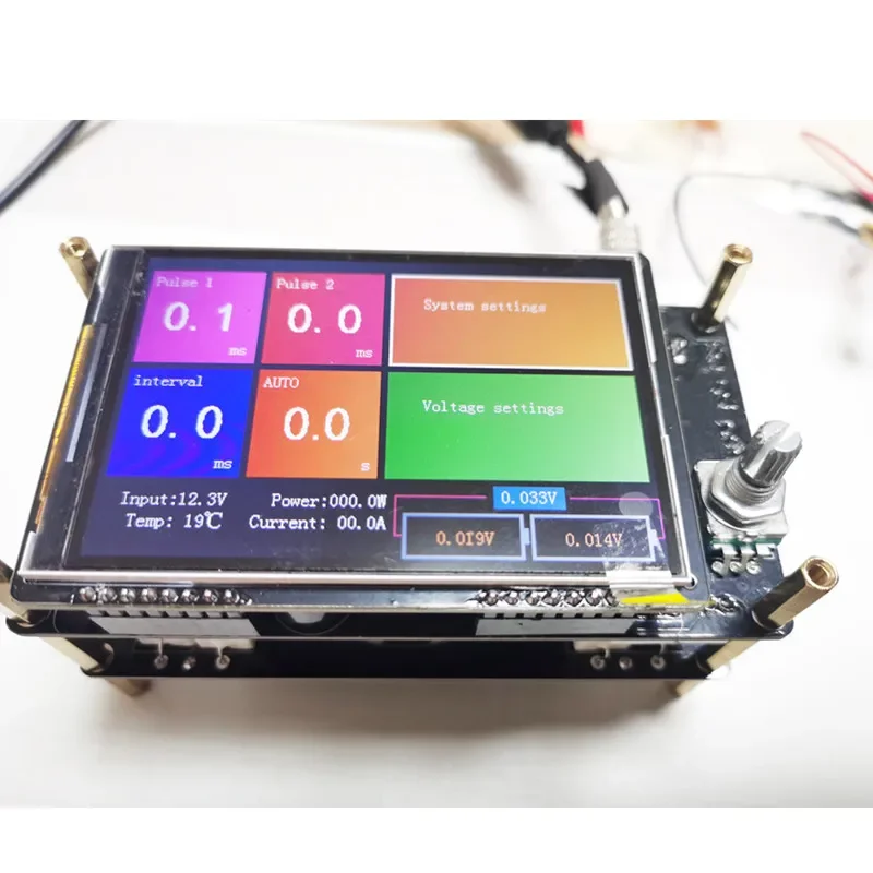 HeltecBMS High-power Screen Energy Storage Pneumatic Function Spot Welding Machine 20A 50A Control Board Kit 18650 Butt Welder