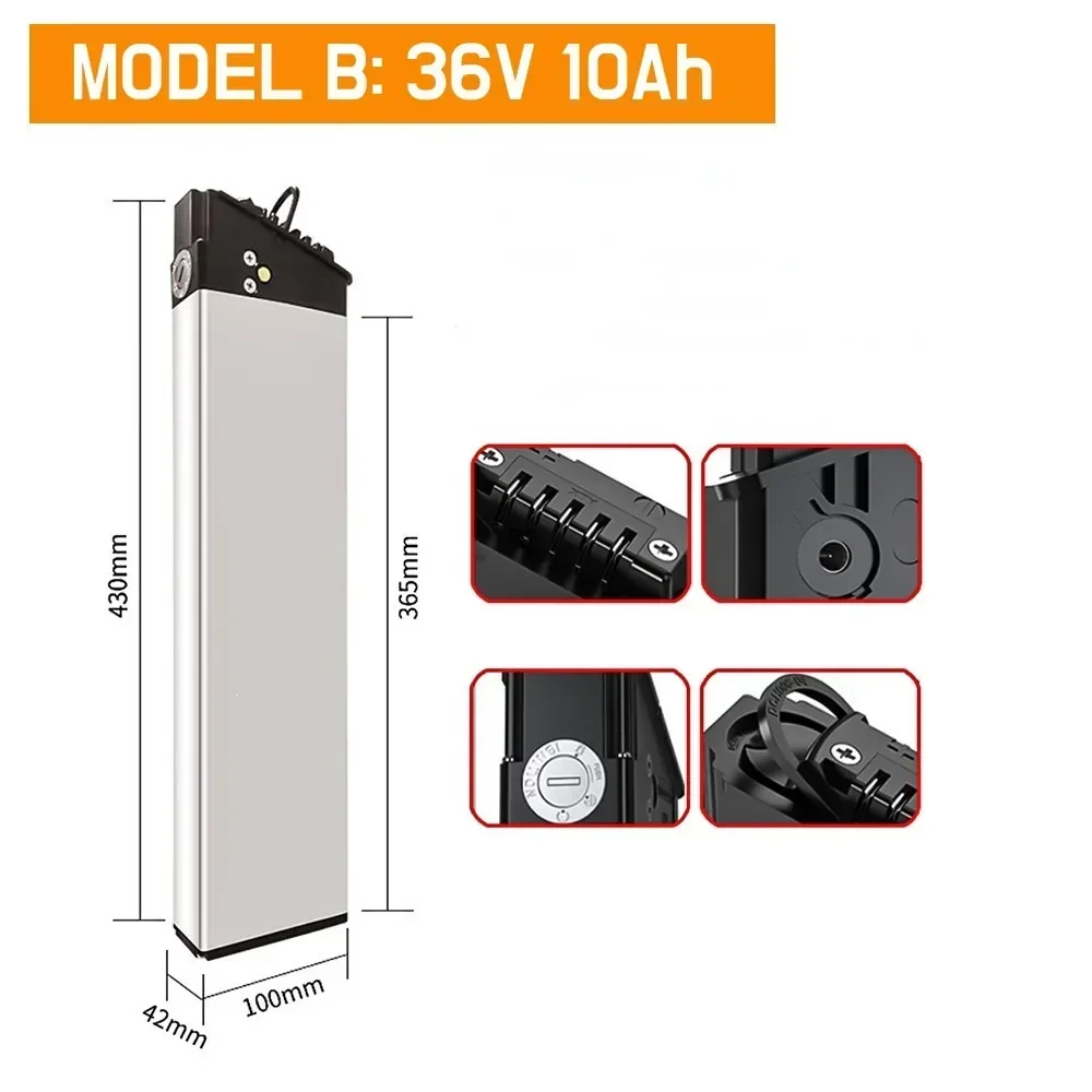 Aleaivy DCH-003/DCH-006 36V Akku 36V 10Ah 12Ah 14Ah 350W~600W Motorbatterie, für LO26 20LVXD30 MX01 LAFLY X3 JINGHMA R7 R5. 8
