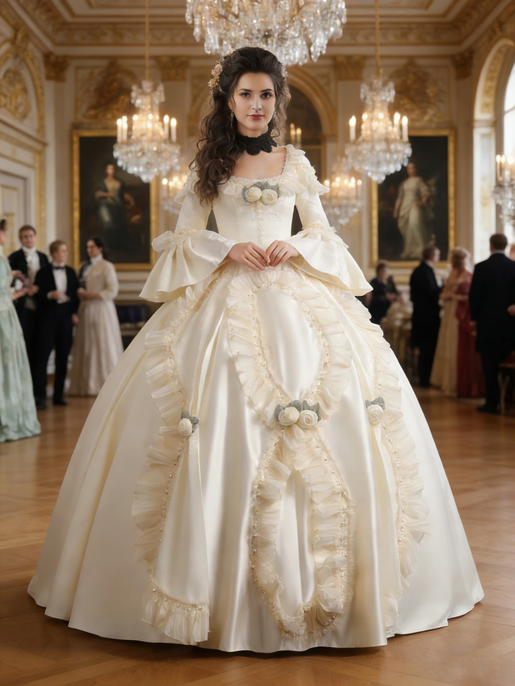 

Длинное викторианское платье для женщин. Викторианское платье Марии-Антуанетты.