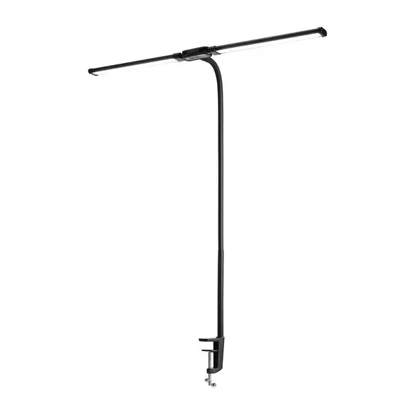 

LED Desk Lamp with Clamp, Double Head Architect Desk Lamp for Home Office, Eye-Caring Desk Light with 360° Adjustable