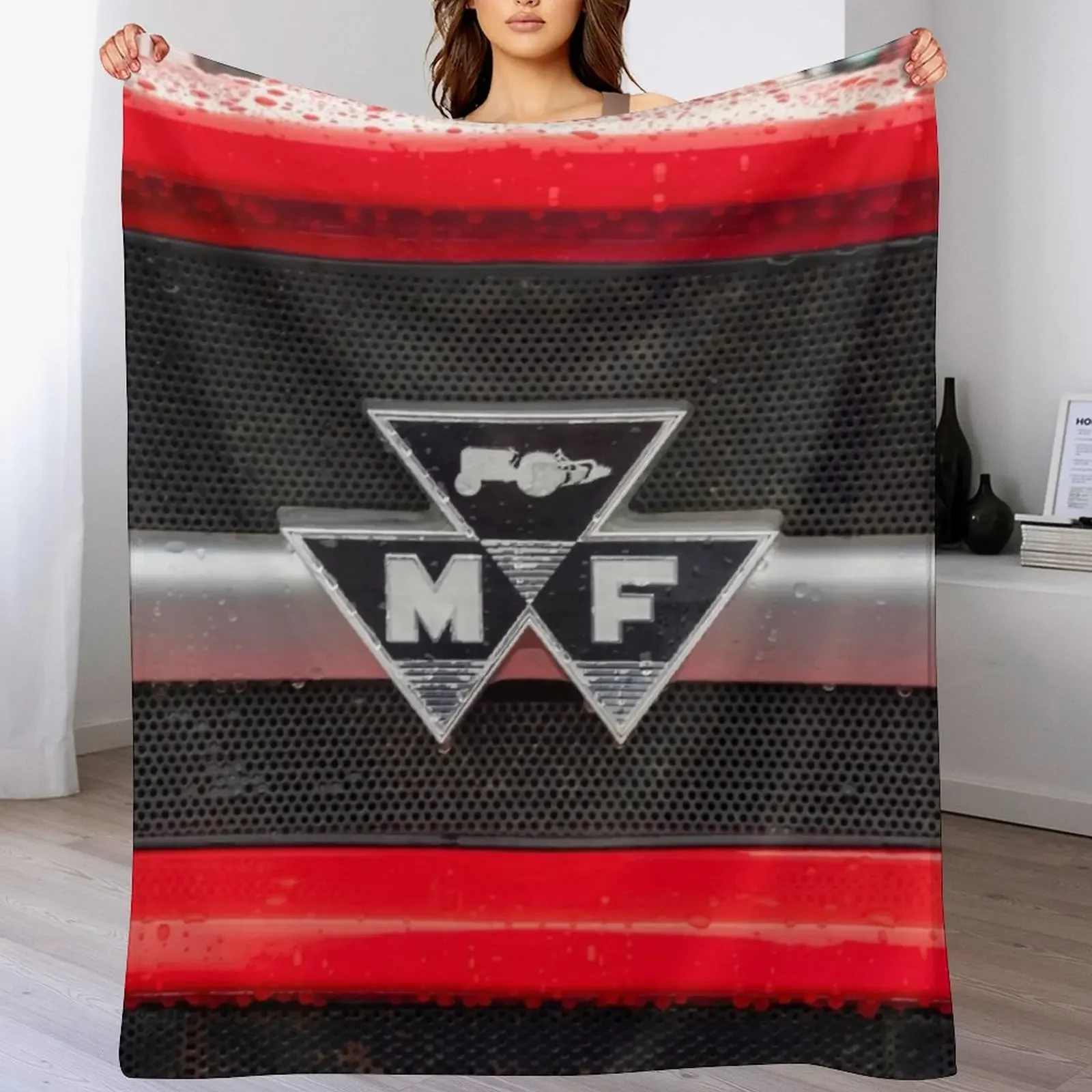 

Vintage Massey Ferguson badge Throw Blanket Sofa warm for winter Single bed plaid Blankets