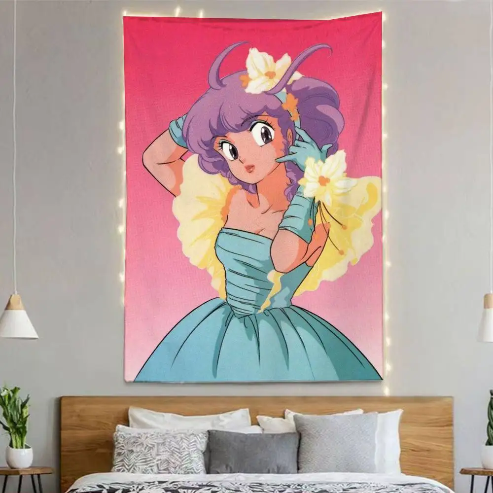 ANIME M-Magical Angel Creamy Mami Flags Wall Hanging Background Art Banner for Bedroom Home Outdoor