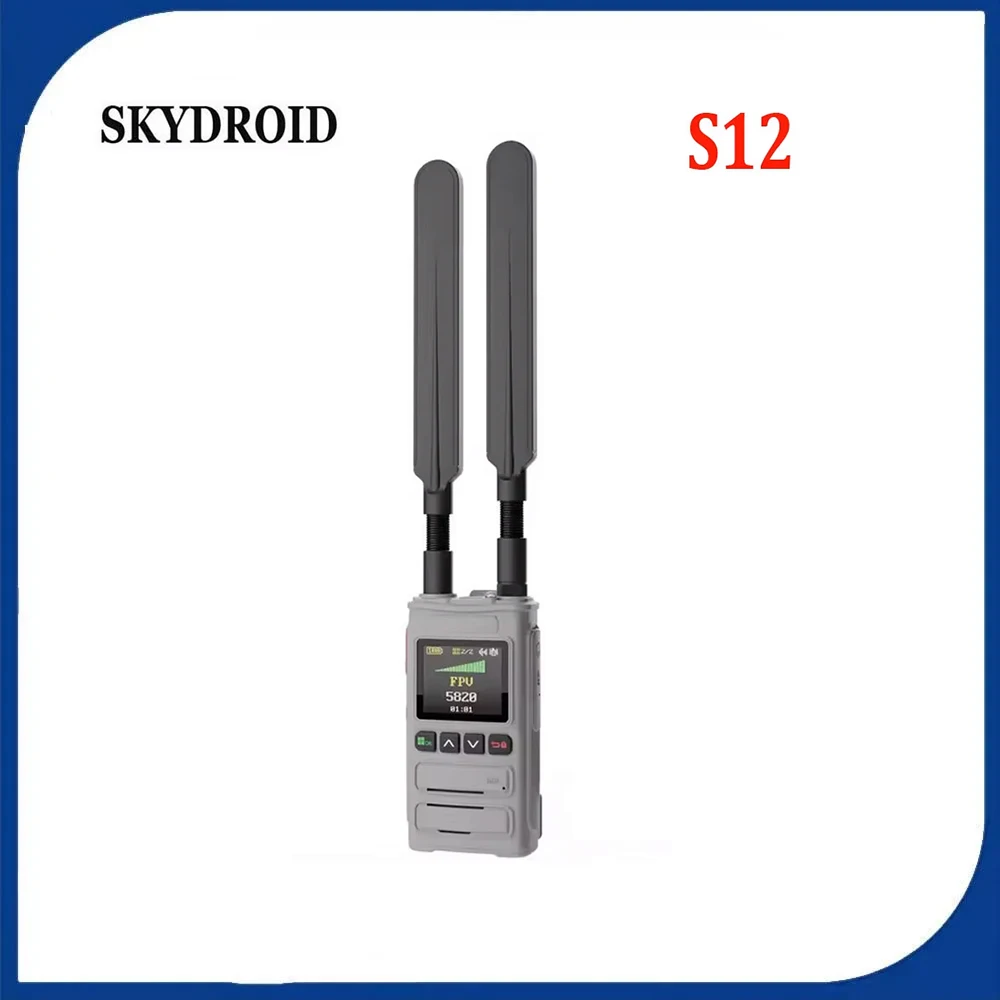 

Skydroid S12-8G Drone Detector 8GHz 3km-5km Range with 6000mAh Battery Support Russian English Handheld Drone Alarms
