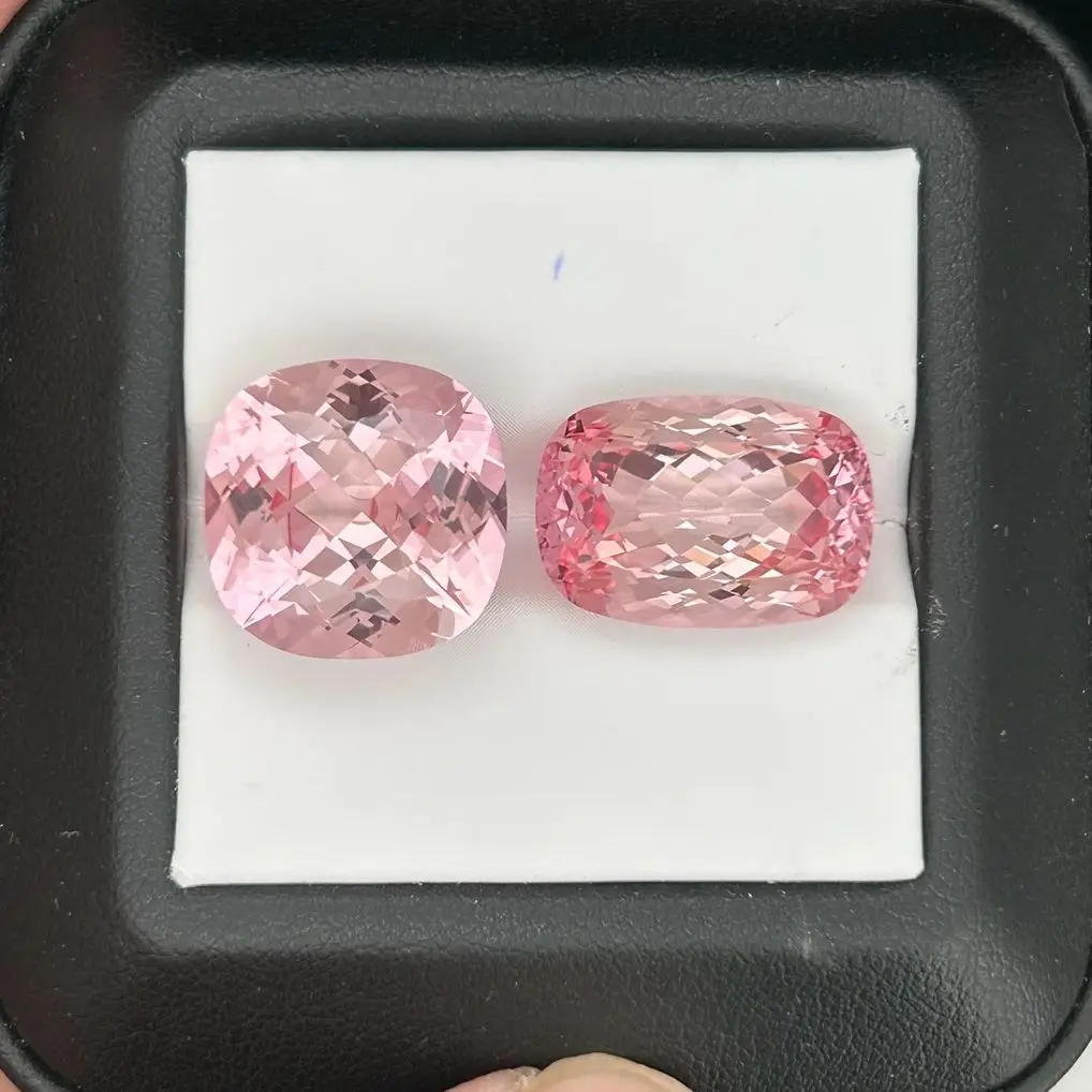 

Cushion Cut 13cts 15cts Лабораторный выращенный сапфир, синтетический розовый морганит, камень