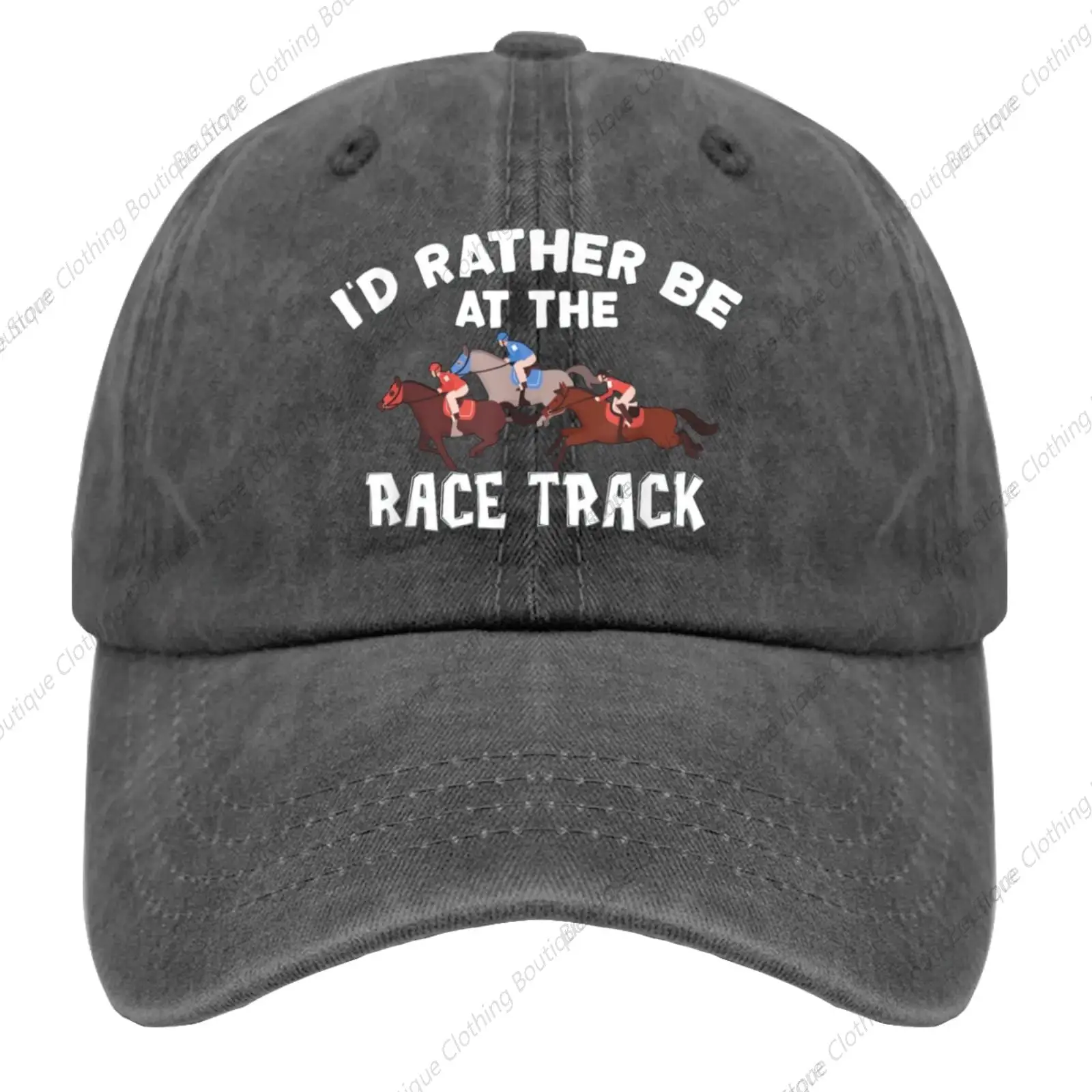 

I'd Rather Be a Horse Jumping Horse Riding Acrobatic Baseball Cap Men's Hat Black Pigment Men's Golf Hat Baseball Cap