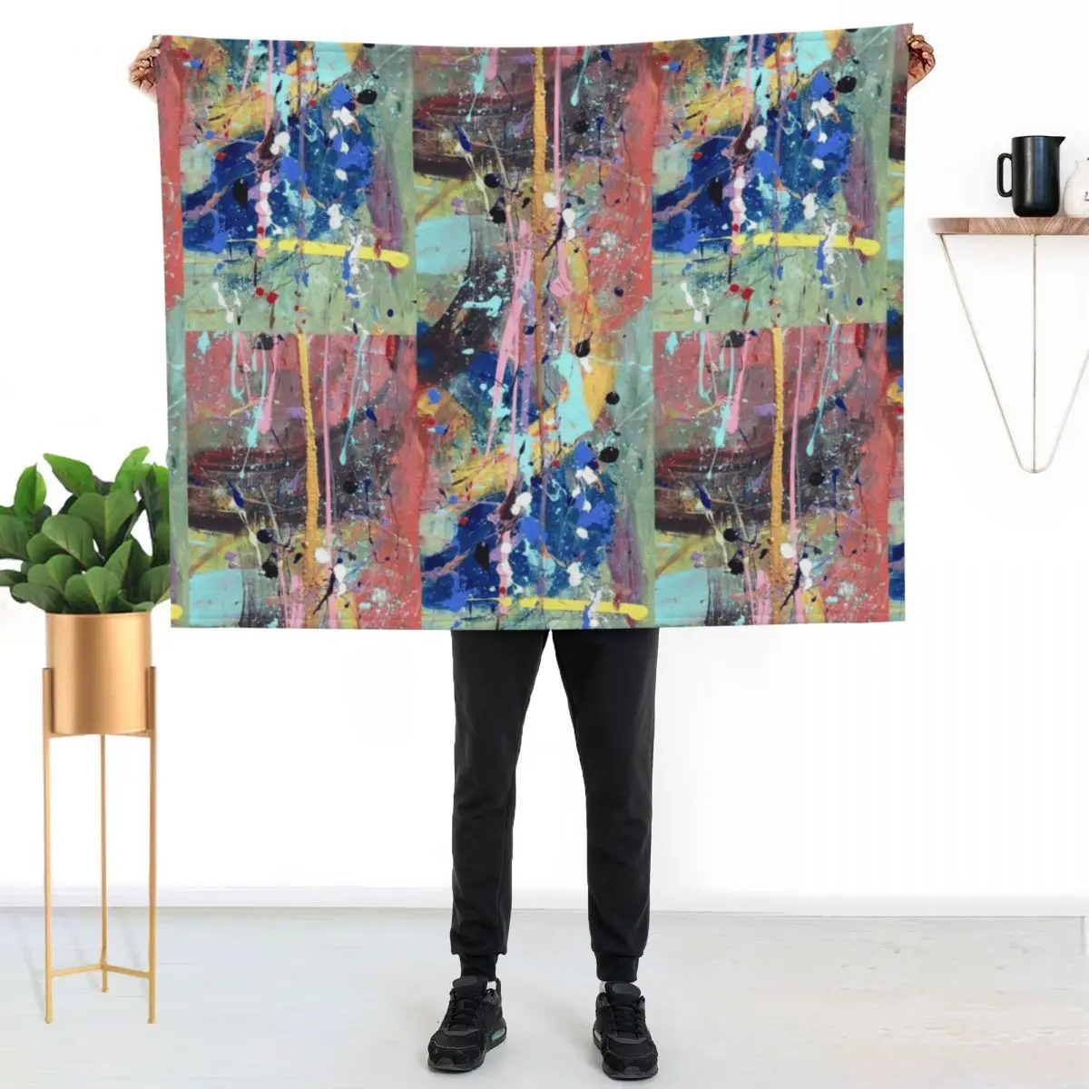 One tree river Throw Blanket anime Hairy Sofa Throw Custom Baby Weighted Blankets