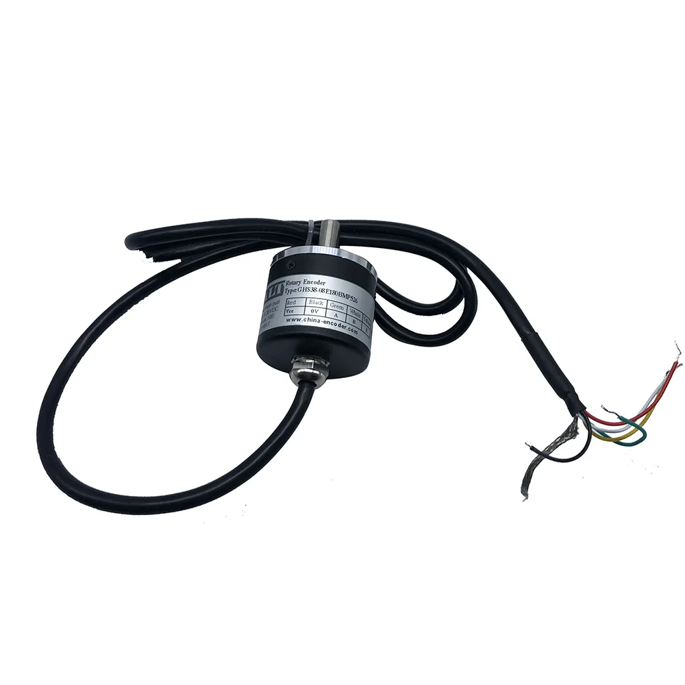 Enkoder obrotowy GHS38-08E360BMC526, 360 impulsów na obrót, enkoder kolektorowy NPN do maszyn CNC