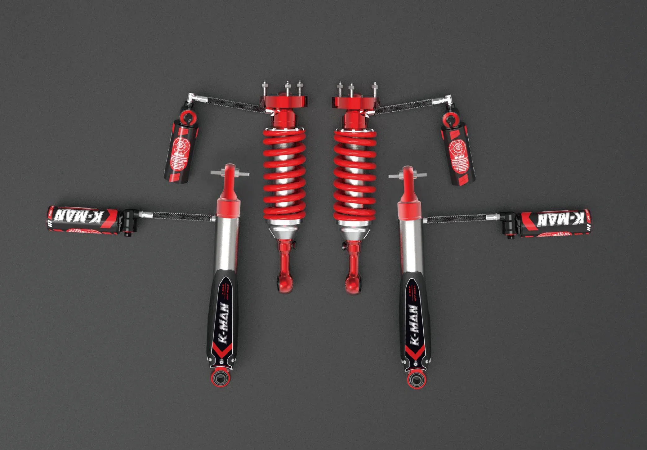 Adjustable 2-Inch Coilover Suspension Kit for Haval H9, Off-Road Lift with 8-Level Damping Shock Absorber