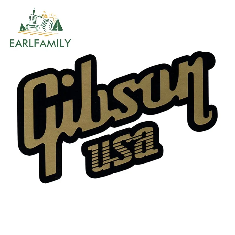 

EARLFAMILY 13cm X 8.6cm Gibson Car Decal Cartoon Vinyl Stickers Personality Decor Vinyl Cover Reflective Bumper Windows Dress Up