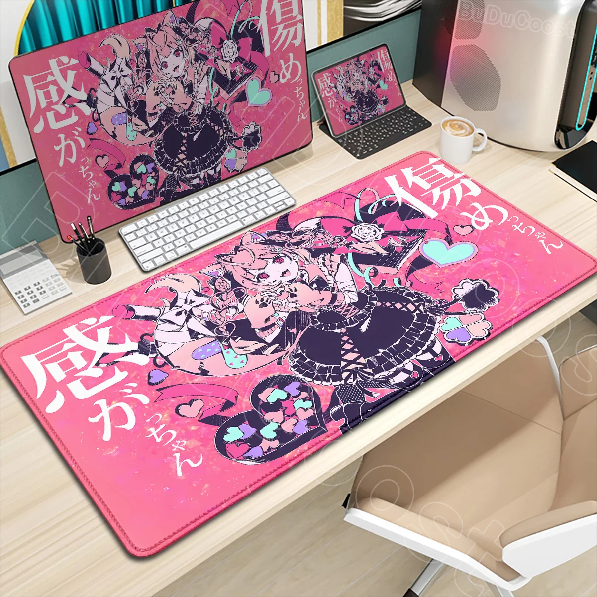 

Anime Mouse Pad Gaming Accessories Anime Hakui Koyori Keyboard Mousepad Game DeskMat Cute Computer Office Pc Hololive Kawaii Mat