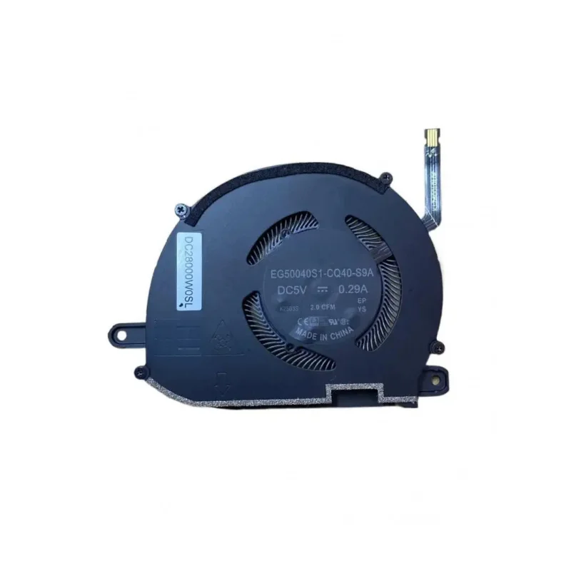 Laptop CPU GPU Cooling Fan EG50040S1-CQ40-S9A EG50040S1-CQ50-S9A DC5V 0.29A 4Pin for Dell XPS 13 9320 0XTRJG 0T3MX3