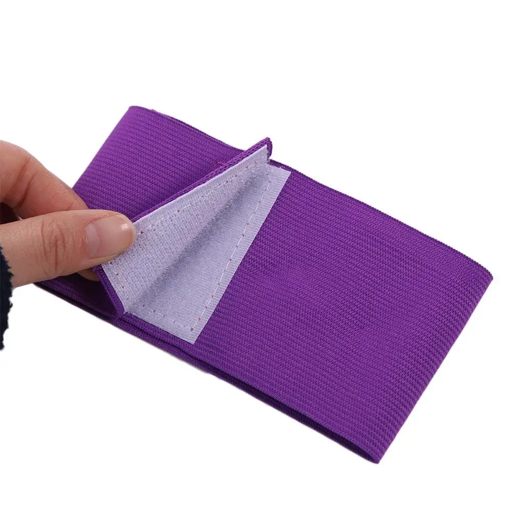 Adjustable Football Captain Armband Non-slip Visibility Sports Arm Band Anti-offset 15 Colors Available Sports Armband