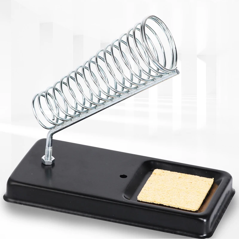 Portable Soldering Iron Stand Holder Soldering Tin Stand with Welding Cleaning Sponge Electric Soldering Iron Accessories