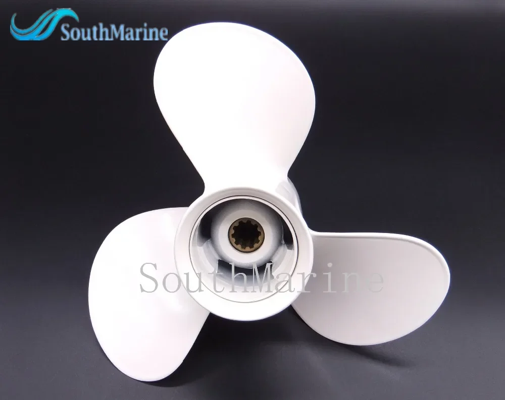 

Boat Engine Aluminum Propeller 9 7/8x10 1/2-F for Yamaha 20HP 25HP 30HP Outboard Motors 664-45945-00-EL 9 7/8 x 10 1/2 F
