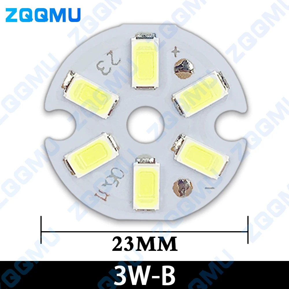 10PCS LED High Brightness 2W 3W 5W 7W 9W 31MM-65MM Round Light Source Light Board DIY Bulb Round Transformation Light Source