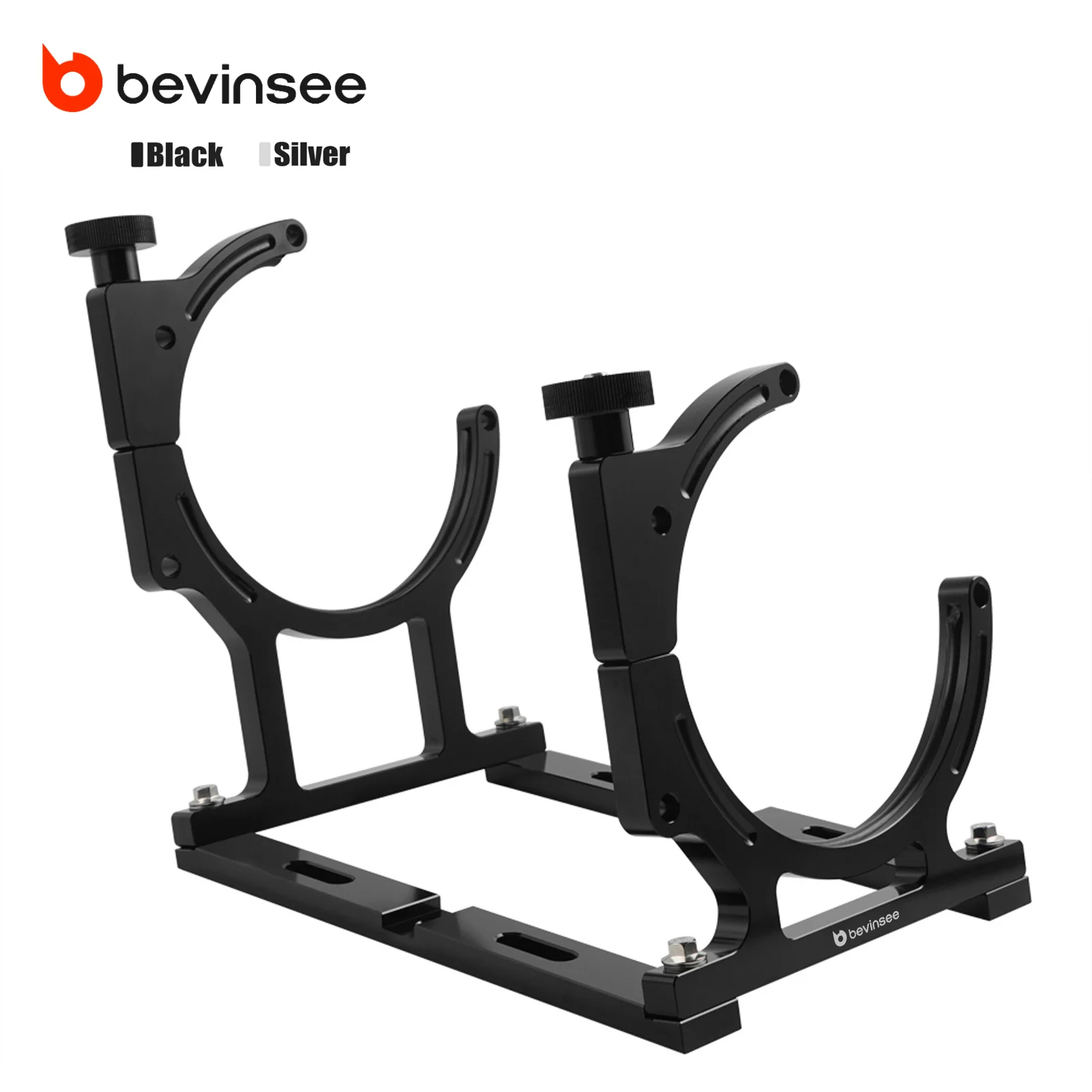 BEVINSEE Aluminum Nitrous Oxide Bottle Brackets Suits Bottle Size 7-inch Diameter and 10-pound Nitrous Bottle