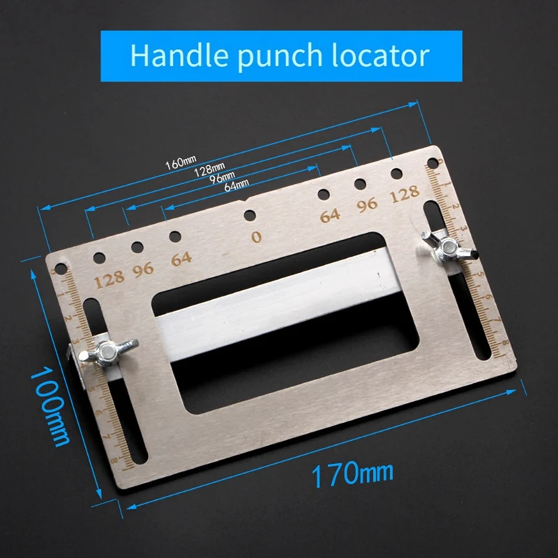 1 шт. локатор открытия ручки деревообработка серебро установка дверная ручка штамповка небольшой шкаф вспомогательные инструменты