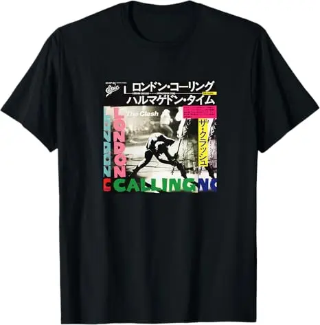 The Clash L'Appel De Londres Retro London Sounds Herren-Grafik-T-Shirt, weiche Baumwolle, Y2k Vintage Rock Streetwear Kleidung, Musik-T-Shirts – Detail 10