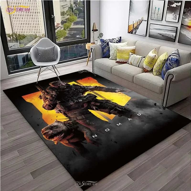 NONE Call of Duty Spielteppich Wohnzimmer Schlafzimmer Sofa Kaffee Dekor Yoga Bereich Teppiche Küchentür rutschfeste Matten Alfombra Geburtstagsgeschenk 4