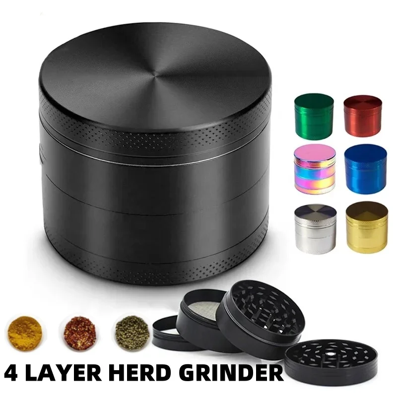 4 Layer Mini Cute Spice Crusher Mill Zinc Alloy Dry Herb Smoke Grinders for Smoking Cigarette Accessories Herbal Tobacco Grinder