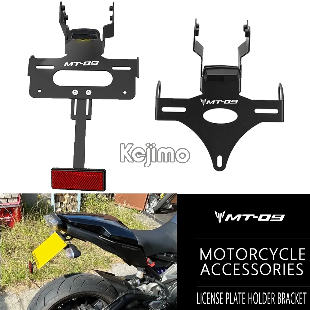 

License Plate Mount Holder For Yamaha MT09 MT 09 MT09SP MT-09 SP 2024 2025 2026 Motorcycle Tail Tidy Fender Eliminator LED Light