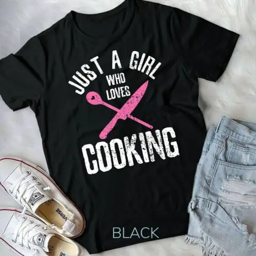 Cook Just A Girl Who Loves Cooking Chef Vintage Unisex T-shirt