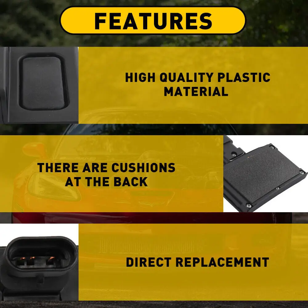 2 قطعة مزلاج الباب الأمامي الأيسر والأيمن الخارجي الإصدار لوحة التبديل مجموعة ل 2004-2009 كاديلاك XLR 2005-2013 شيفروليه C6 كورفيت #5