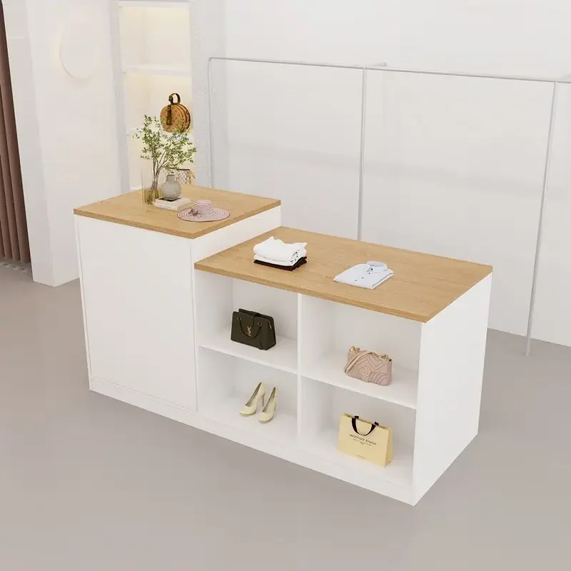 Clothing store Nakajima desk Display cabinet Women's clothing store counter Display cabinet in the middle Simple flowing water d