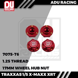 ADU Racing 7075 Aluminiowe nakrętki sześciokątne 1,25 17 mm Pyłoszczelne, antypoślizgowe do traxxas x-maxx xrt